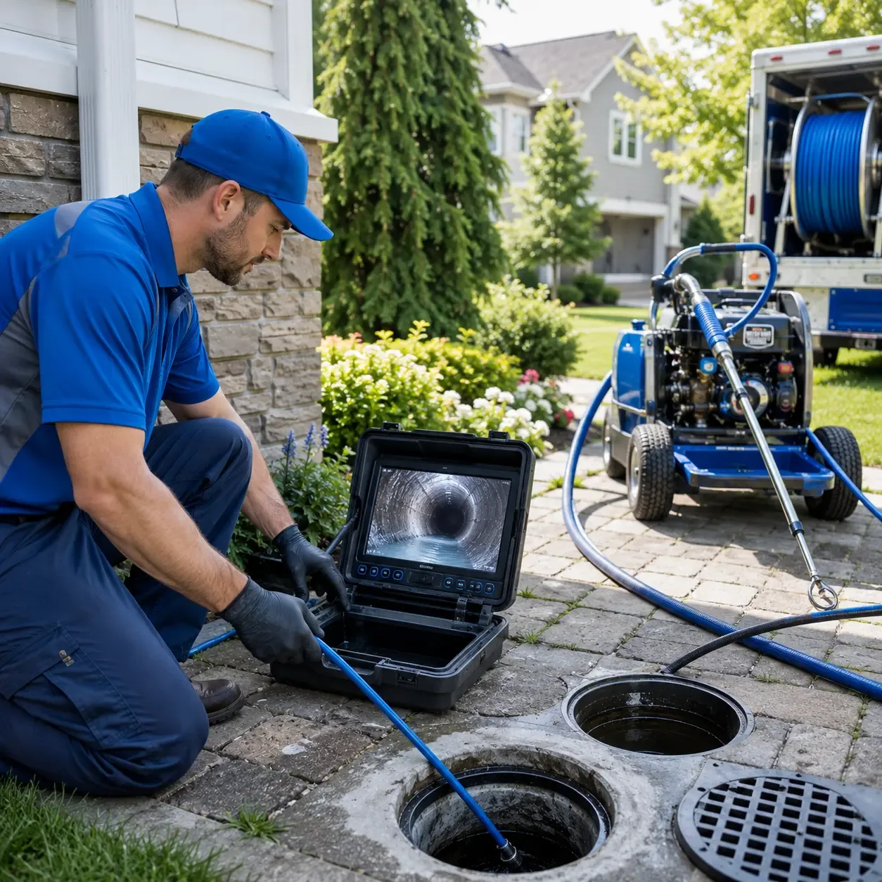 Outdoor drain cleaning professionals serving Mauckport, IN