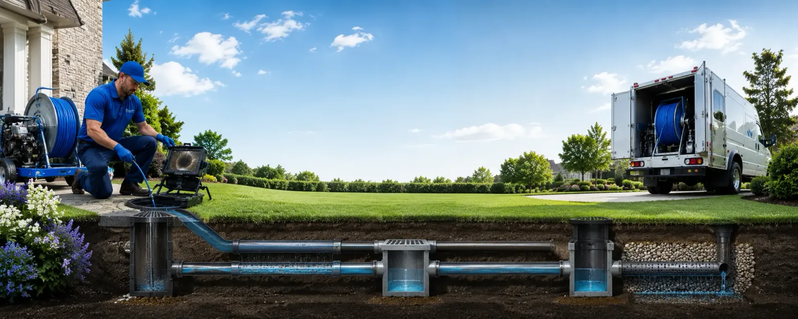 Outdoor drain cleaning information for Mauckport, IN
